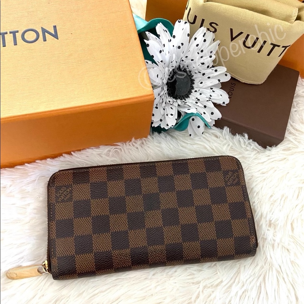 ❤️LV Damier Ebene Checkered Organizer Zippy Wallet